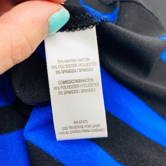 Gabby Skye Fit & Flare Color Block 3/4 Sleeve - Picture 5 of 6